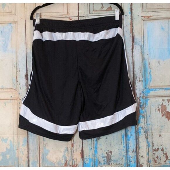 Ultra Performance Mens Size XL Black White Elastic Waist Pull On Athletic Shorts - Picture 4 of 7